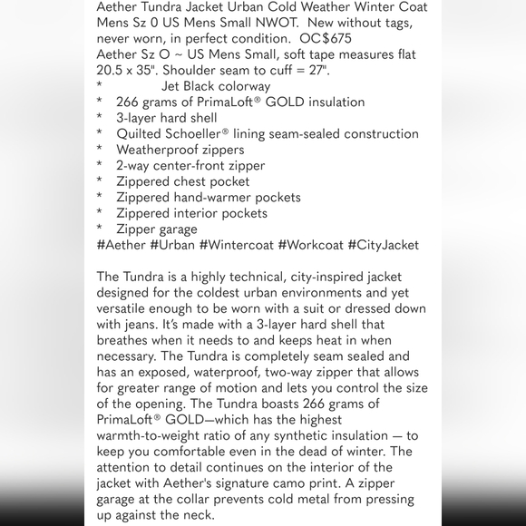 Aether TUNDRA Black Jacket - Picture 14 of 14